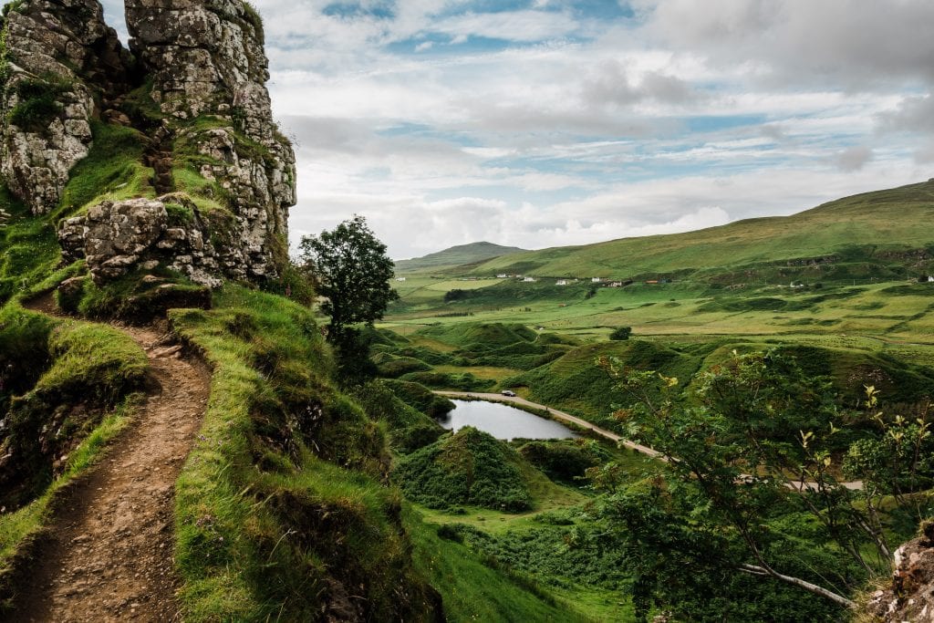 The Fairy Glen on the Isle of Skye in Scotland is one of the best places to elope for adventurous families.