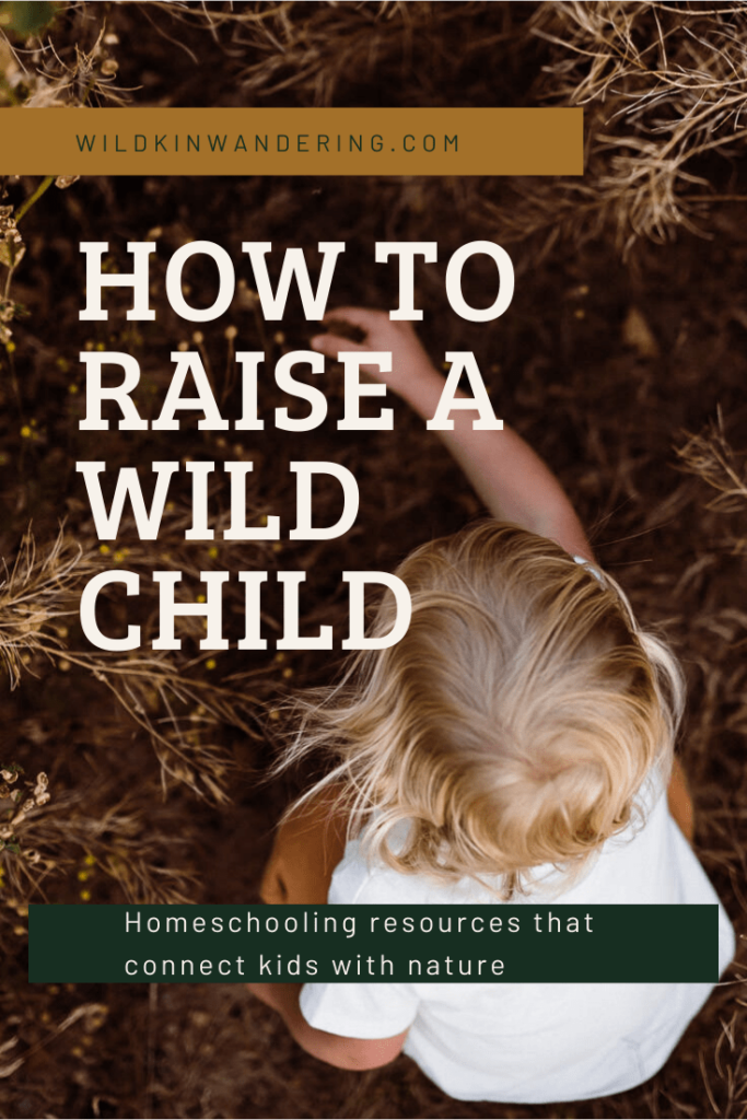 Raising a wild child with nature homeschooling curriculum.